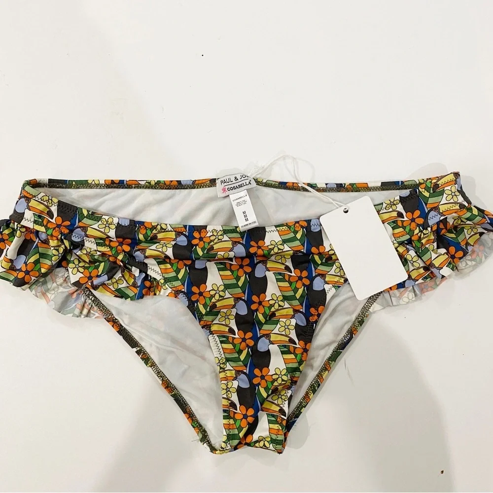 Paul & Joe cosabella bandeau swim top bottom set NEW